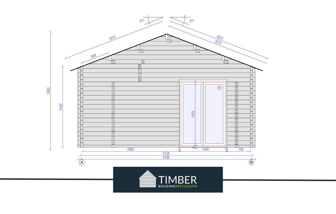 Portrush Golf Simulator Log Cabin | 5.0x4.0m