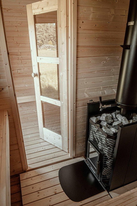 FORSSA Oval Sauna | 4.0x2.4m - Timber Building Specialists