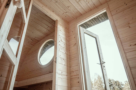 FORSSA Oval Sauna | 4.0x2.4m - Timber Building Specialists