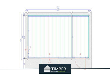 TBS109 Log Cabin | 4.6x3.1m - Timber Building Specialists