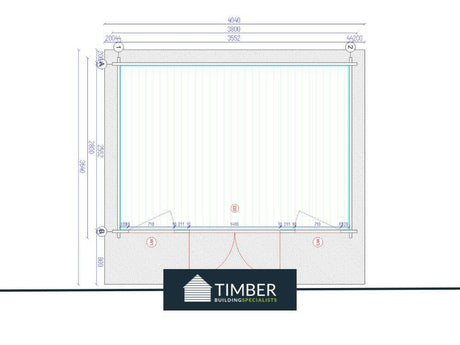 TBS111 Log Cabin | 4.0x3.0m - Timber Building Specialists