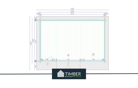 TBS113 Log Cabin | 4.0x2.5m - Timber Building Specialists