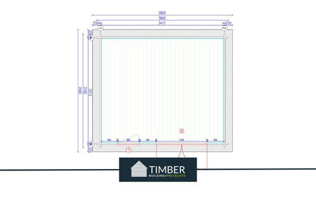 TBS114 Log Cabin | 3.5x3.0m - Timber Building Specialists