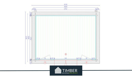 TBS115 Log Cabin | 4.0x3.0m - Timber Building Specialists