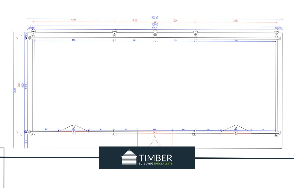 TBS180 Log Cabin | 10.0x4.0m