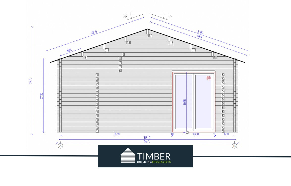 Sunningdale Golf Simulator Log Cabin | 5.9x4.5m