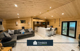 TBS184 Grizedale Lodge Log Cabin | 14.5m x 6.4m