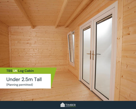 TBS UK Log Cabin | 4.2 x 2.4m - Timber Building Specialists