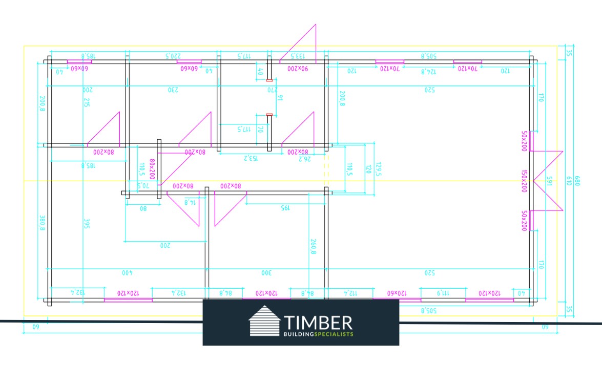 TBS183 Sherwood lodge cabin | 12x6m