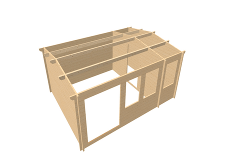 TBS103 Log Cabin | 5.1x3.9m - Timber Building Specialists