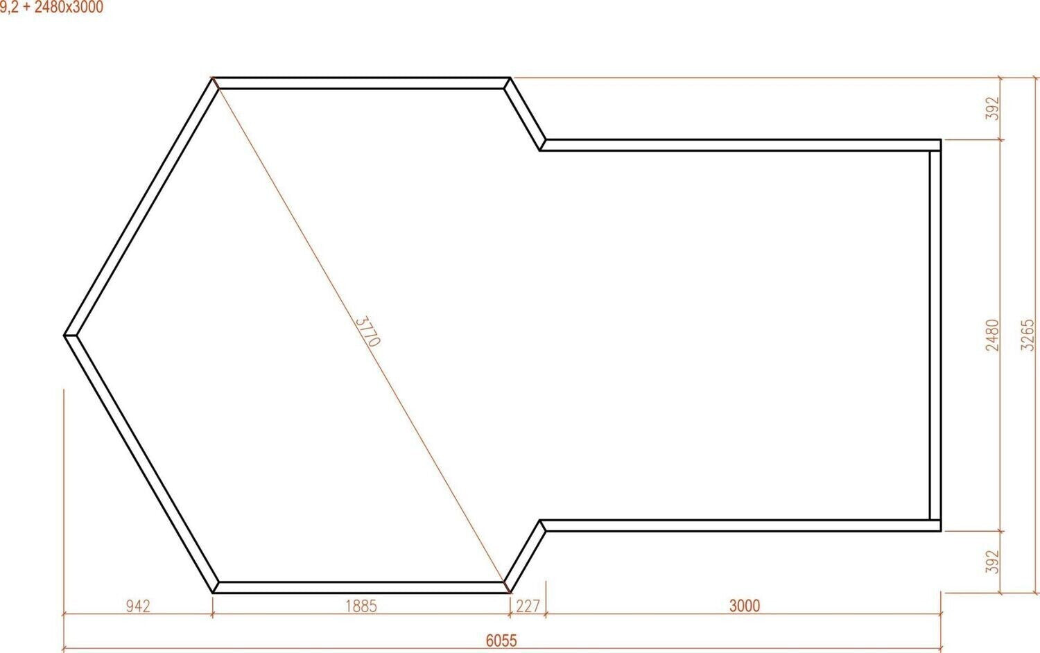 Camping Premium BBQ Hut | 9.2m2 +3m Extension