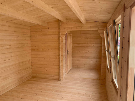 TBS150 Log Cabin | 6.5x2.75m - Timber Building Specialists