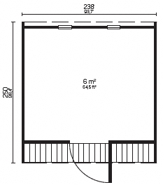 BIANCA Sauna Pod | 2.4x2.5m - Timber Building Specialists