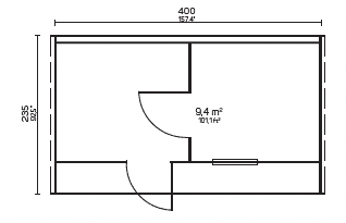 FORSSA Oval Sauna | 4.0x2.4m - Timber Building Specialists