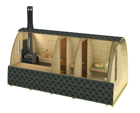 LARS Sauna Pod | 2.4x4.8m - Timber Building Specialists