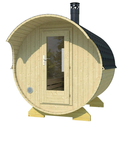 MASKU Barrel Sauna | 2.1x2.2m - Timber Building Specialists