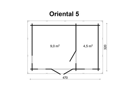 ORIENTAL-5 Log Cabin | 4.7x3.2m - Timber Building Specialists