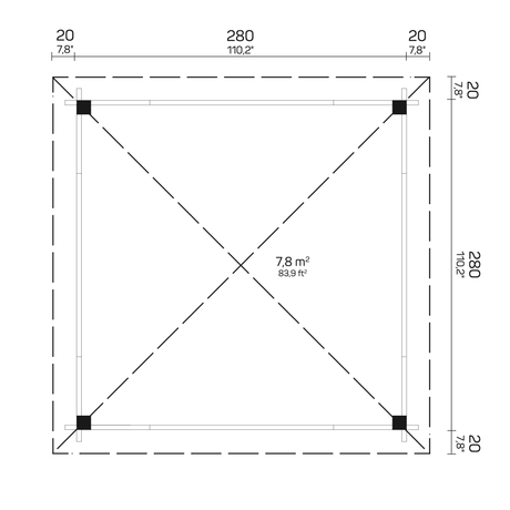 CABRERA 3.0x3.0m Gazebo - Timber Building Specialists