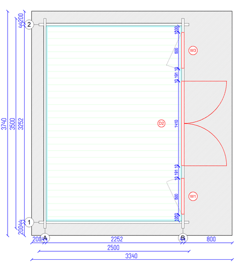 TBS106 Log Cabin | 3.5x2.5m - Timber Building Specialists