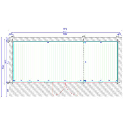 TBS112 Log Cabin | 6.0x2.5m - Timber Building Specialists